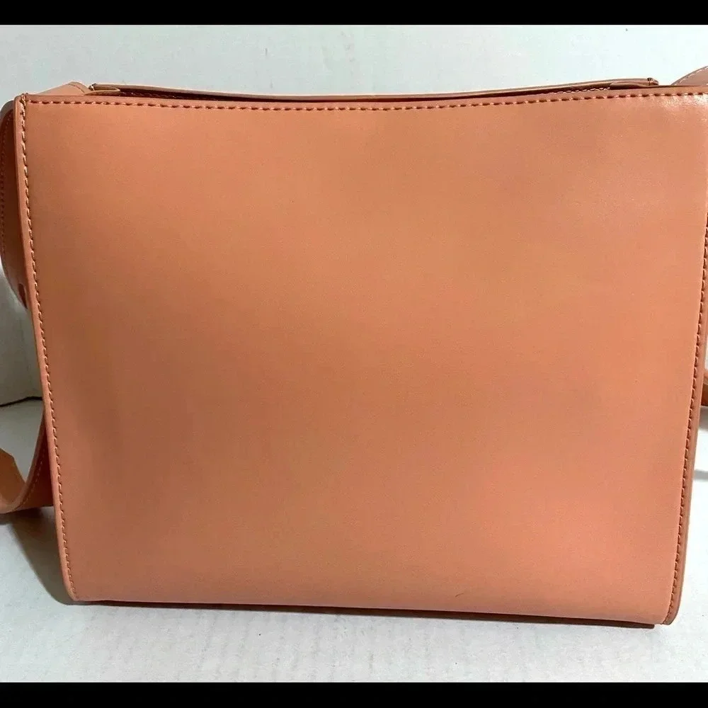 Charles & Keith pink poly crossbody handbag
